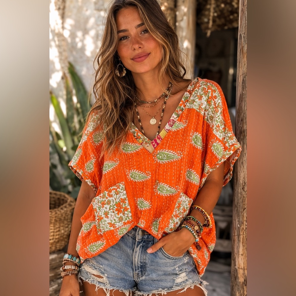 Kantha Top